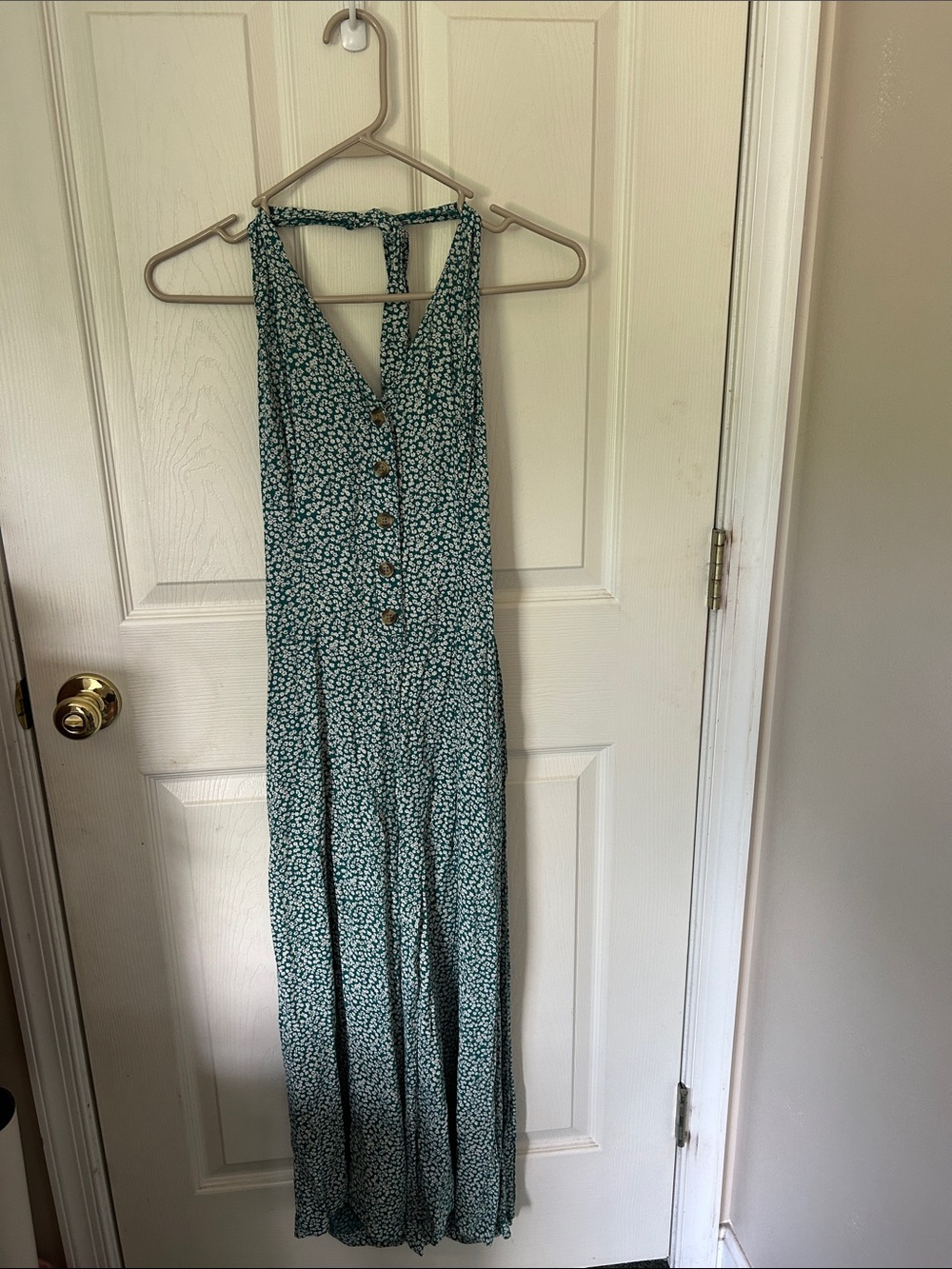 Green Floral Jumpsuit